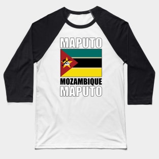 Flag of Mozambique Baseball T-Shirt